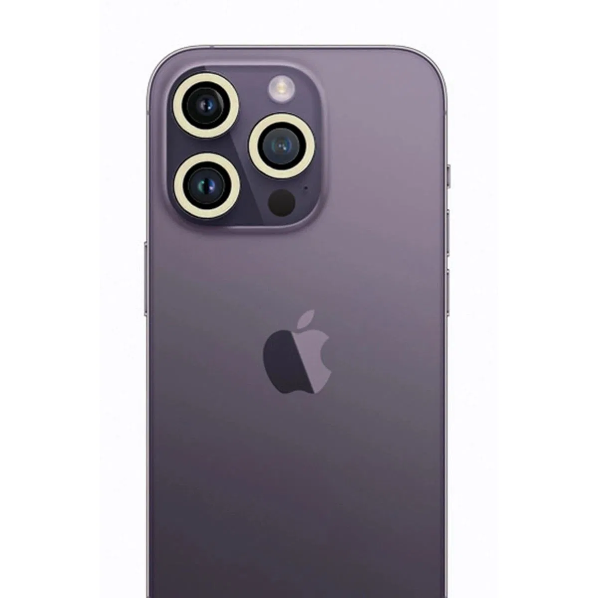 Apple İphone 12 Pro Neon Fosforlu Kamera Lens - Beyaz