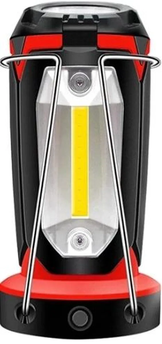 Polizei P-8801 Şarjlı Katlanabilir 3xcob Led+ 3w Led Çok Fonksiyonlu Kamp Feneri görsel 5