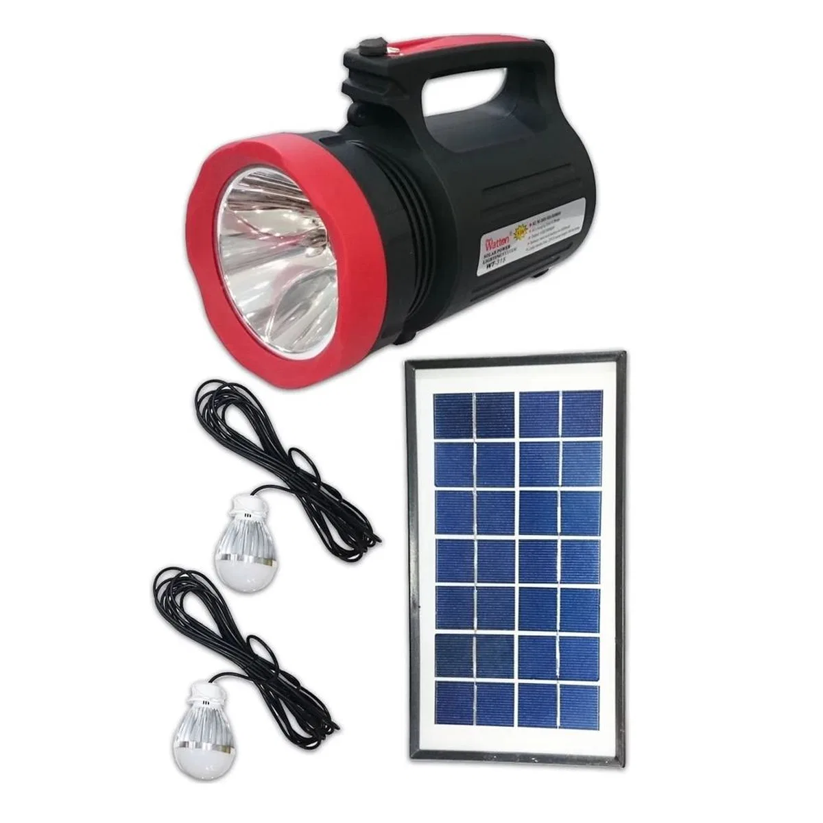 Solar Güneş Enerjili Fener Işıldak Led Ampül Wt-315 görsel 5