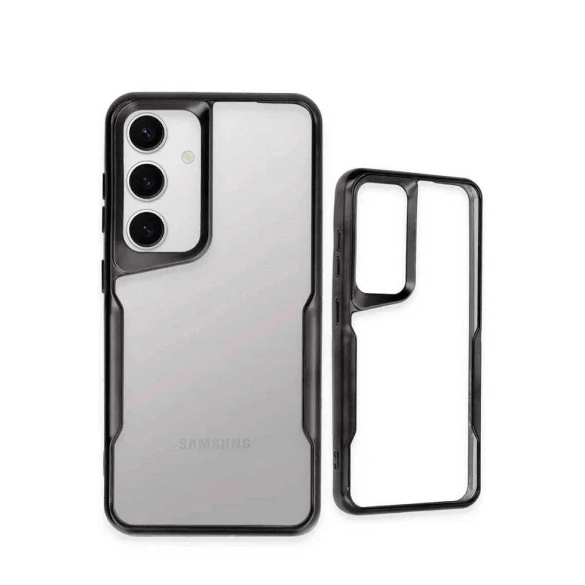 Samsung Galaxy S25 Kılıf Boyi Silikon Kapak - Siyah görsel 3