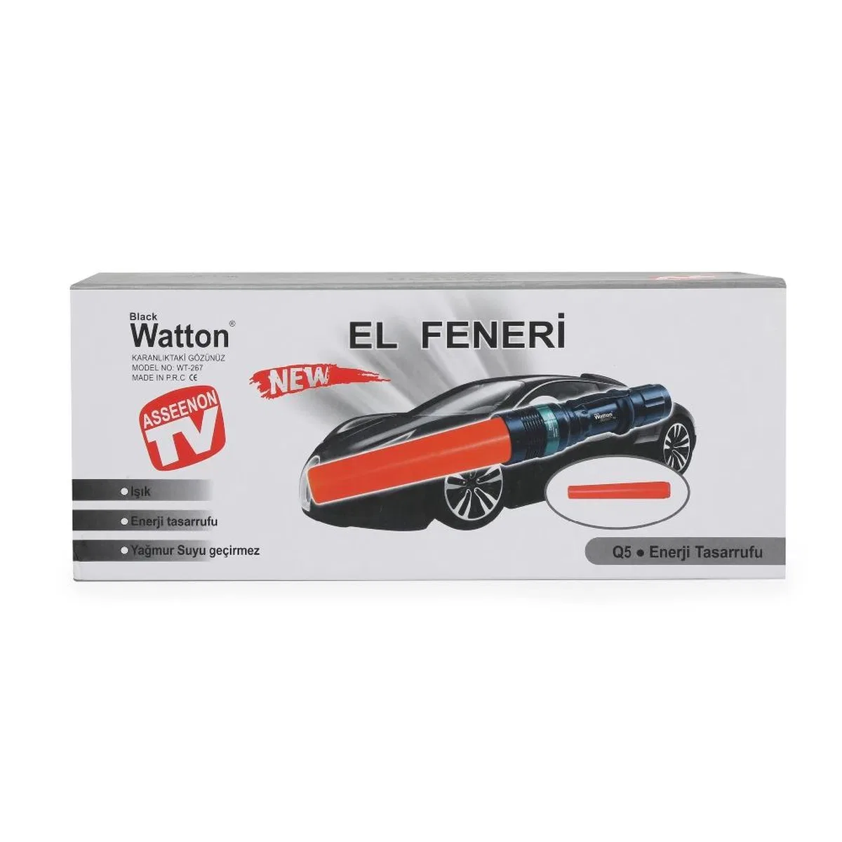 Q5 Led Güçlü Pilli El Feneri Wt-267 görsel 5