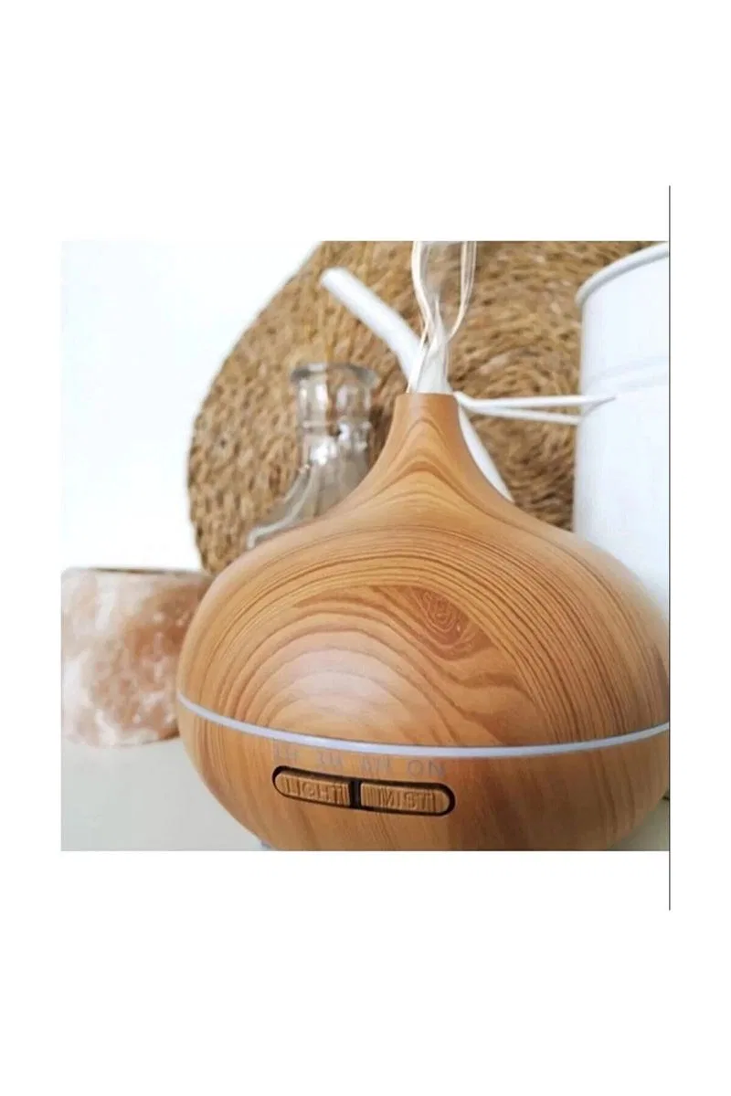 Hava Nemlendirici 7 Led Işıklı Aromatik Oda Kokusu 550 Ml Kahve Aroma Difüzörü Buhar Makinası görsel 5