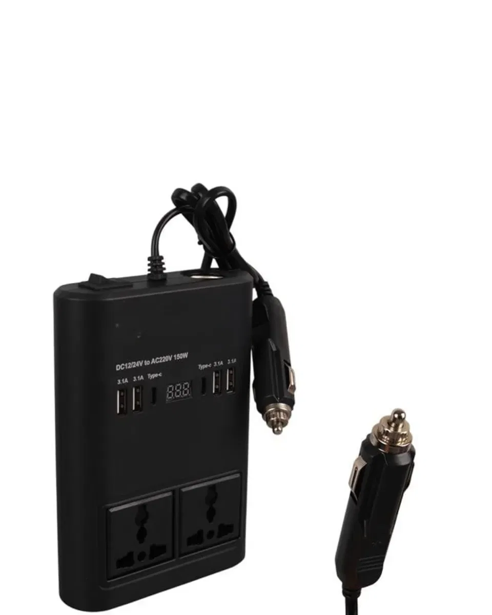 Araç Çakmak Girişli Güç İnvertörü 150W görsel 5