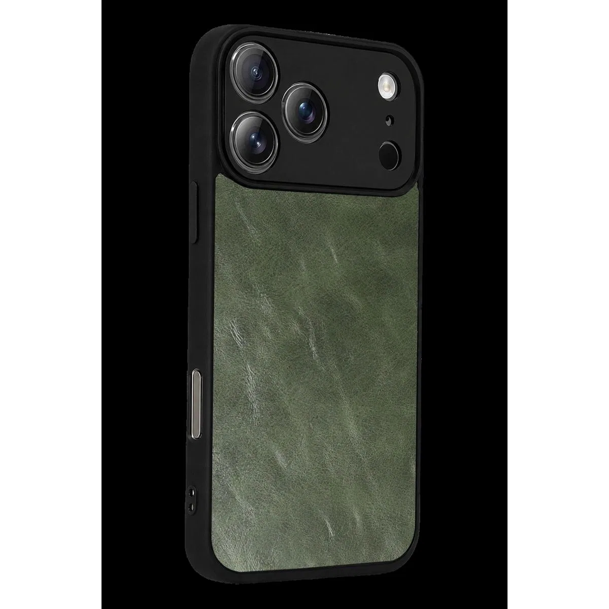 Apple İphone 17 Pro Max Aras Deri Kapak - Yeşil görsel 3
