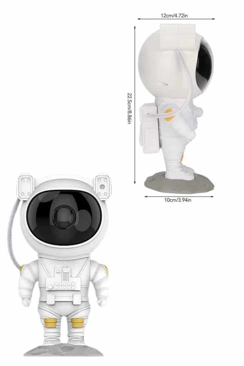 Astronot Şeklinde Bluetooth Hoparlör Gökyüzü Kumandalı Aydınlatma Lamba görsel 4