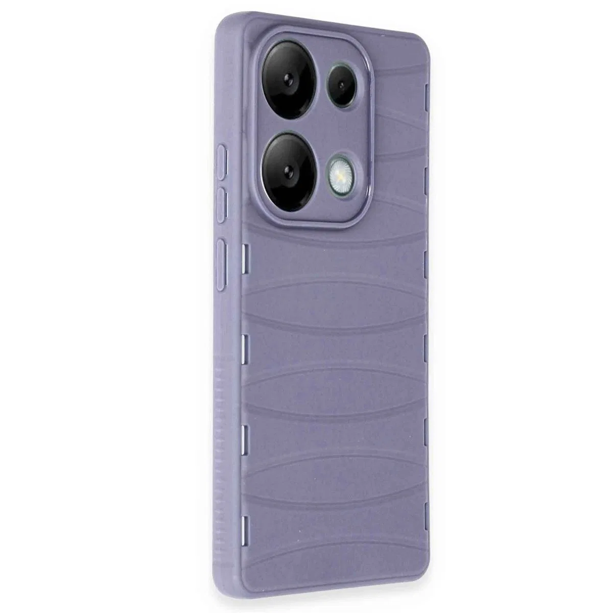 Xiaomi Redmi Note 13 Pro 4g Kılıf Bibercas Silikon Kapak - Lila görsel 2