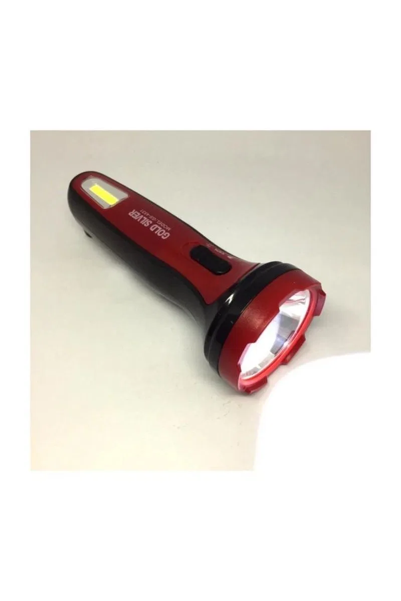 Gold Sılver Gs-4531 3 Watt+1 Watt Cob Led'li Şarjlı El Feneri görsel 3