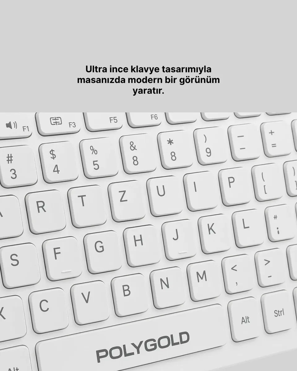 Kablosuz Klavye Mouse Takımı - Ergonomik, Sessiz ve Enerji Tasarruflu görsel 2