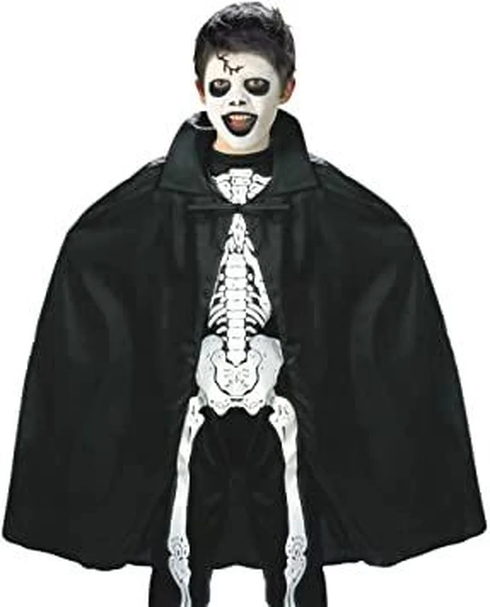 Siyah Renk Yakalı Halloween Pelerini 90 Cm görsel 4