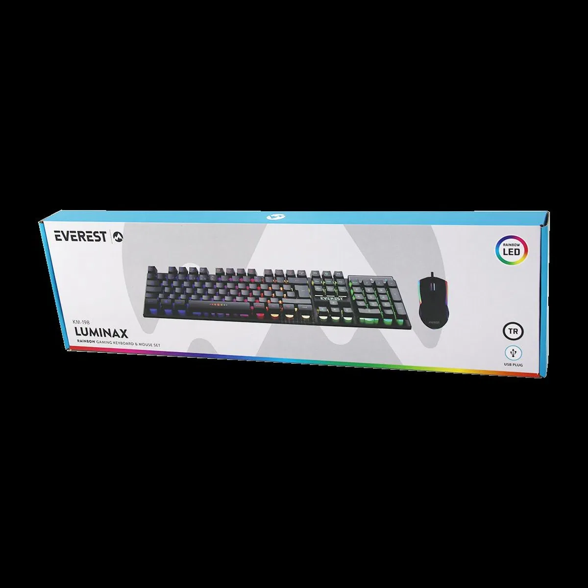 Kablolu RGB Oyuncu Klavye ve Mouse Seti - Siyah görsel 2