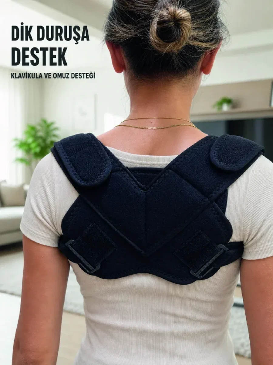 Klavikula Destekleyici Bandaj Ayarlanabilir Omuz ve Sırt Duruş Desteği