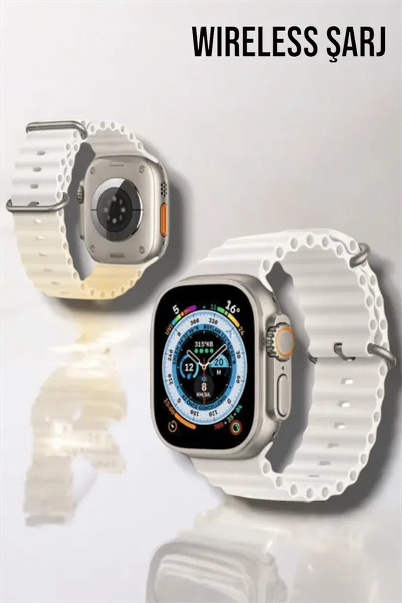 Bluetooth Bağlantılı 49MM Dokunmatik Akıllı Saat Sağlık ve Spor Takip Özellikli görsel 4