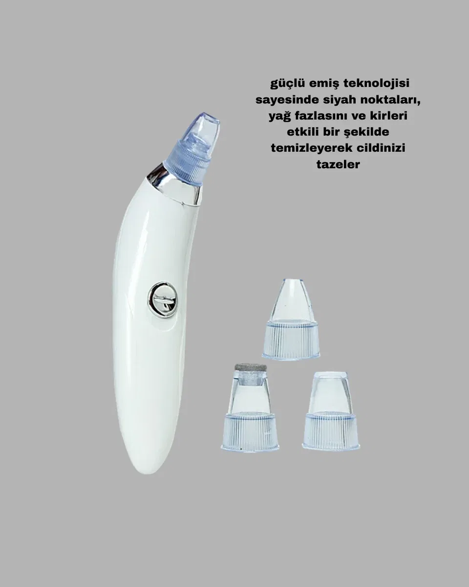 Dermaroller ve Vakumlu Siyah Nokta Temizleme Cihazı 2’li Cilt Bakım Seti görsel 2