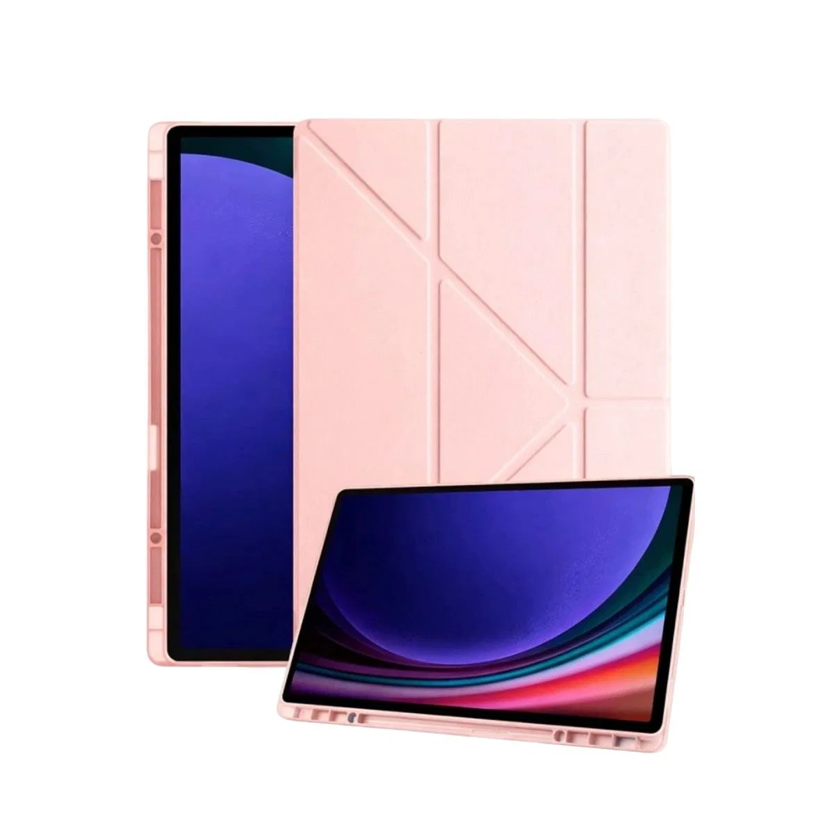 Samsung Galaxy Tab A11 Kalemlikli Mars Tablet Kılıfı - Rose Gold