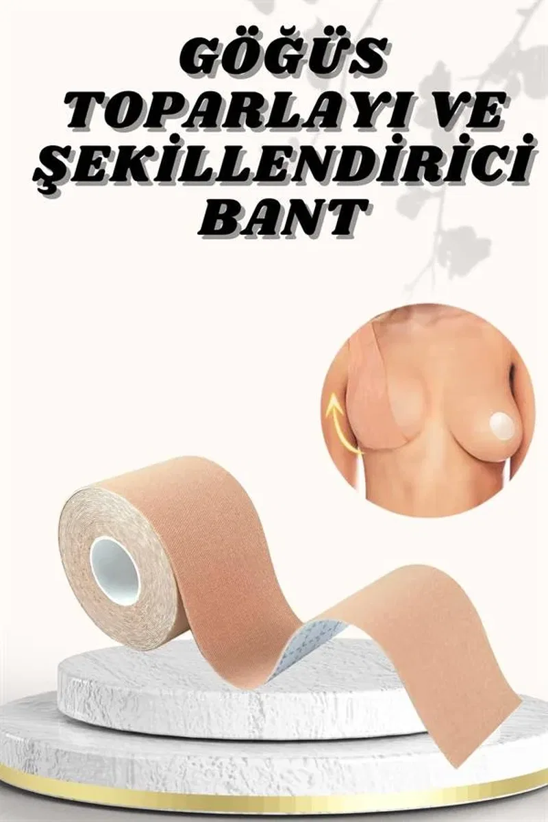 Göğüs Bandı Toparlayıcı ve Şekillendirici Tere ve Suya Dayanıklı Esnek Yapılı Hassas Ciltlere Uygun görsel 2