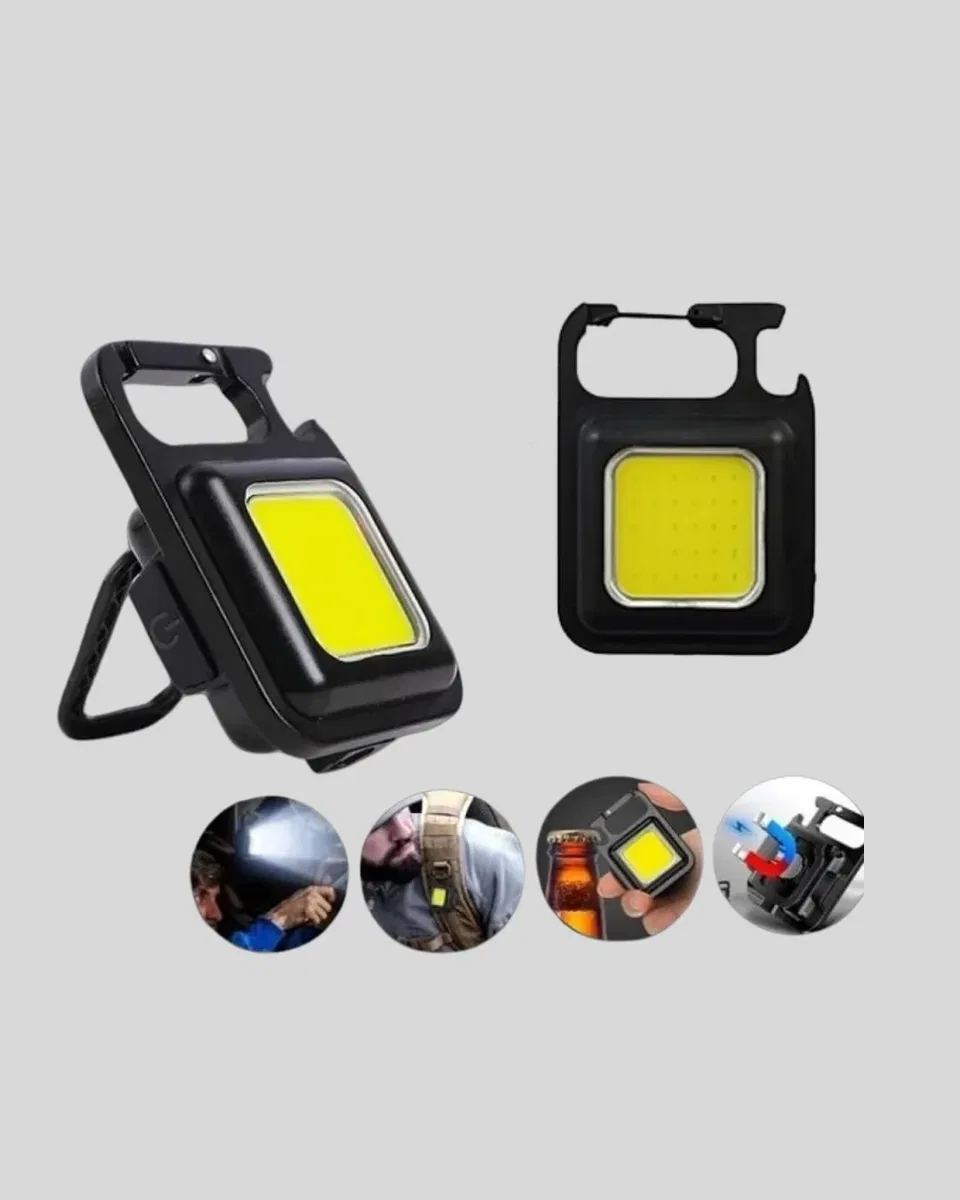 Süper Parlak 800 Lümen LED Fener – USB Şarjlı, 3 Işık Modlu, Mini Taşınabilir ve Anahtarlık Tipi Yeni Nesil görsel 4