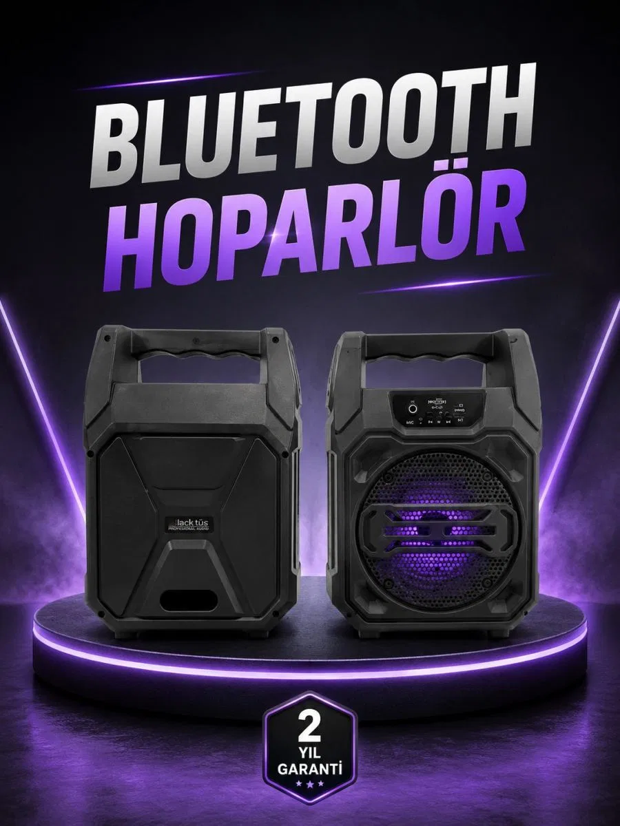 6. 5 İnç Kablosuz Hoparlör Bluetooth Bağlantılı Yüksek Ses