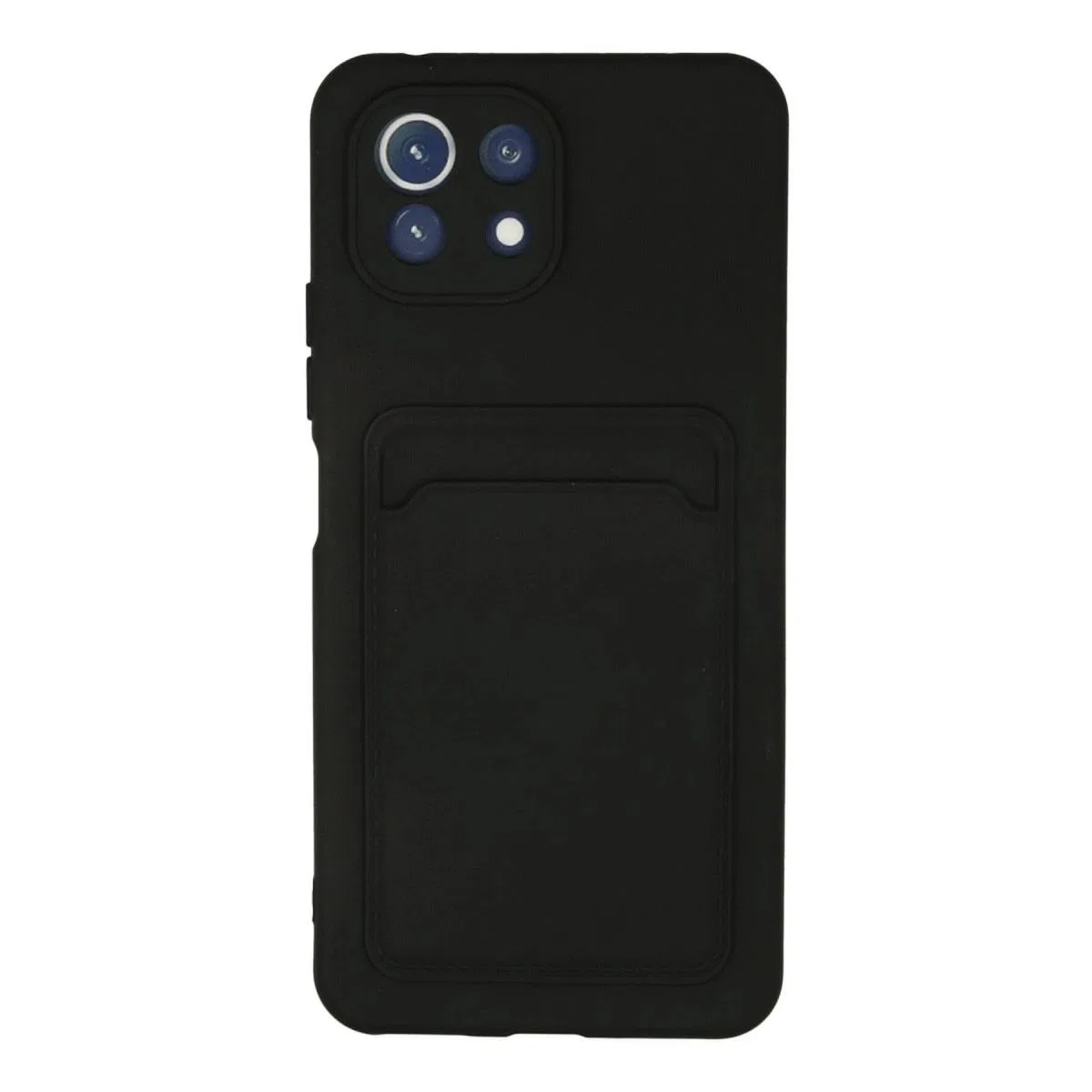 Xiaomi Mi 11 Kılıf Kelvin Kartvizitli Silikon - Siyah