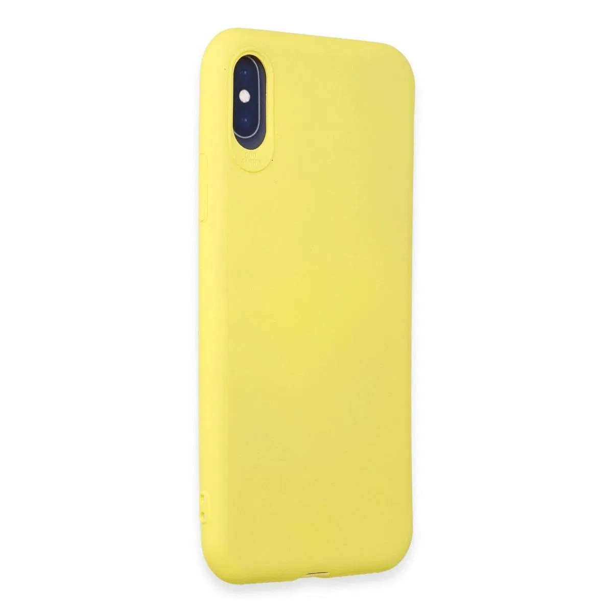 Apple İphone X Kılıf First Silikon - Sarı görsel 2