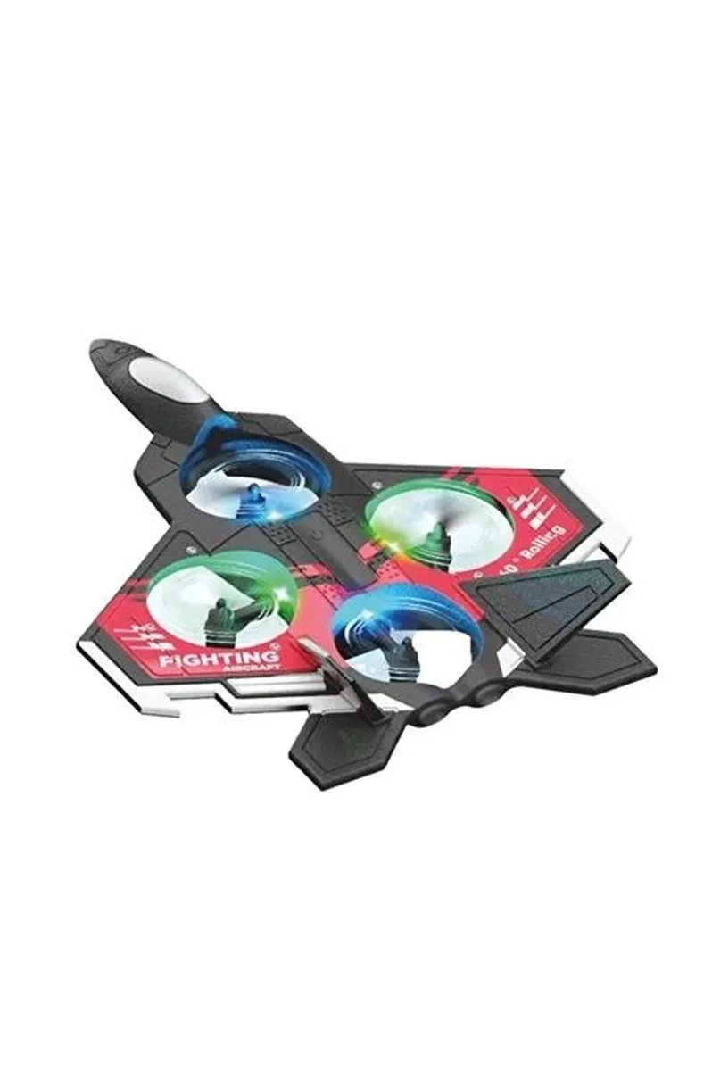 Led Işıklı Oyuncak Drone Fighter Jet Tasarımlı Uzaktan Kumandalı Uçak görsel 4