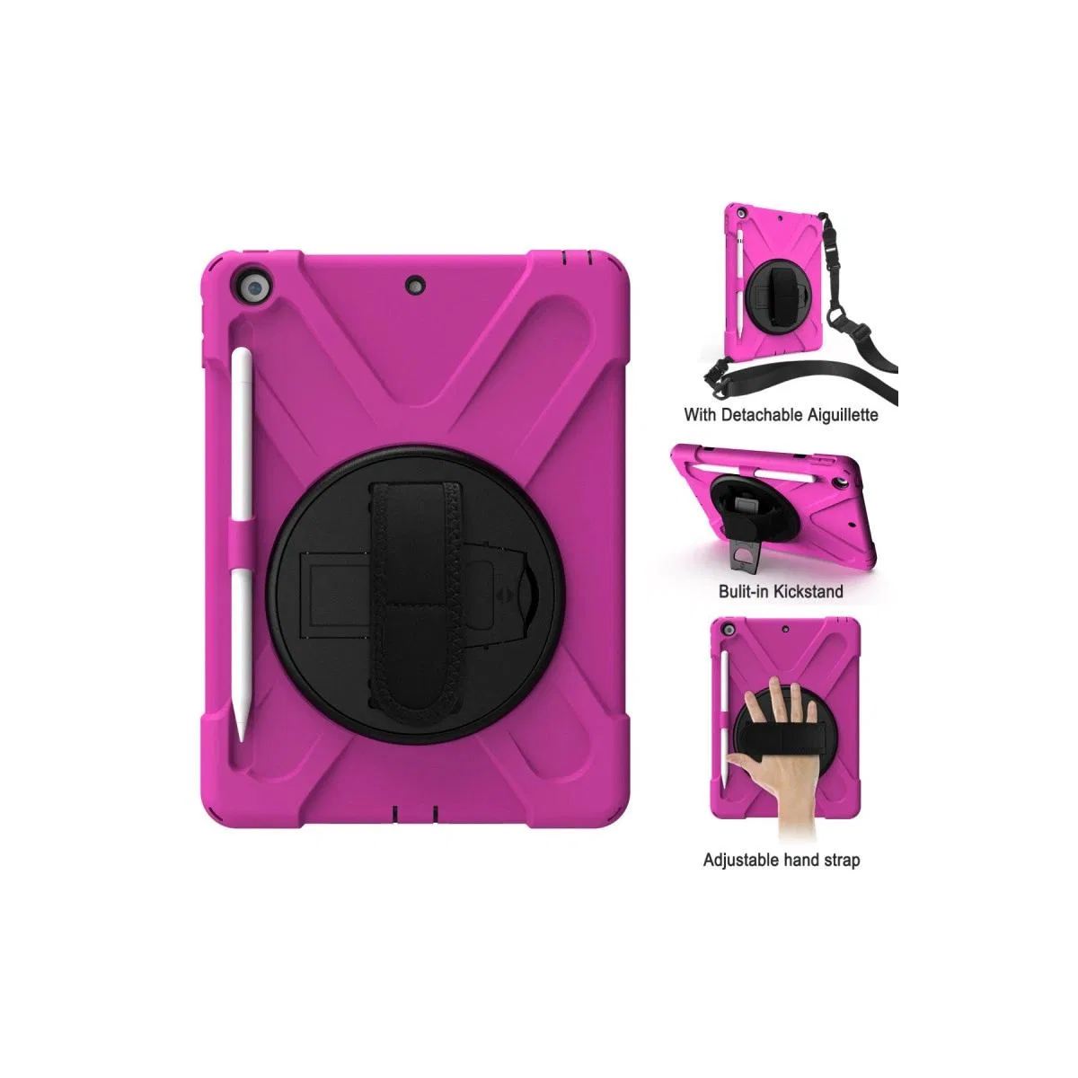 Apple İpad 5 Air 9. 7 Kılıf Amazing Tablet Kapak - Pembe görsel 3