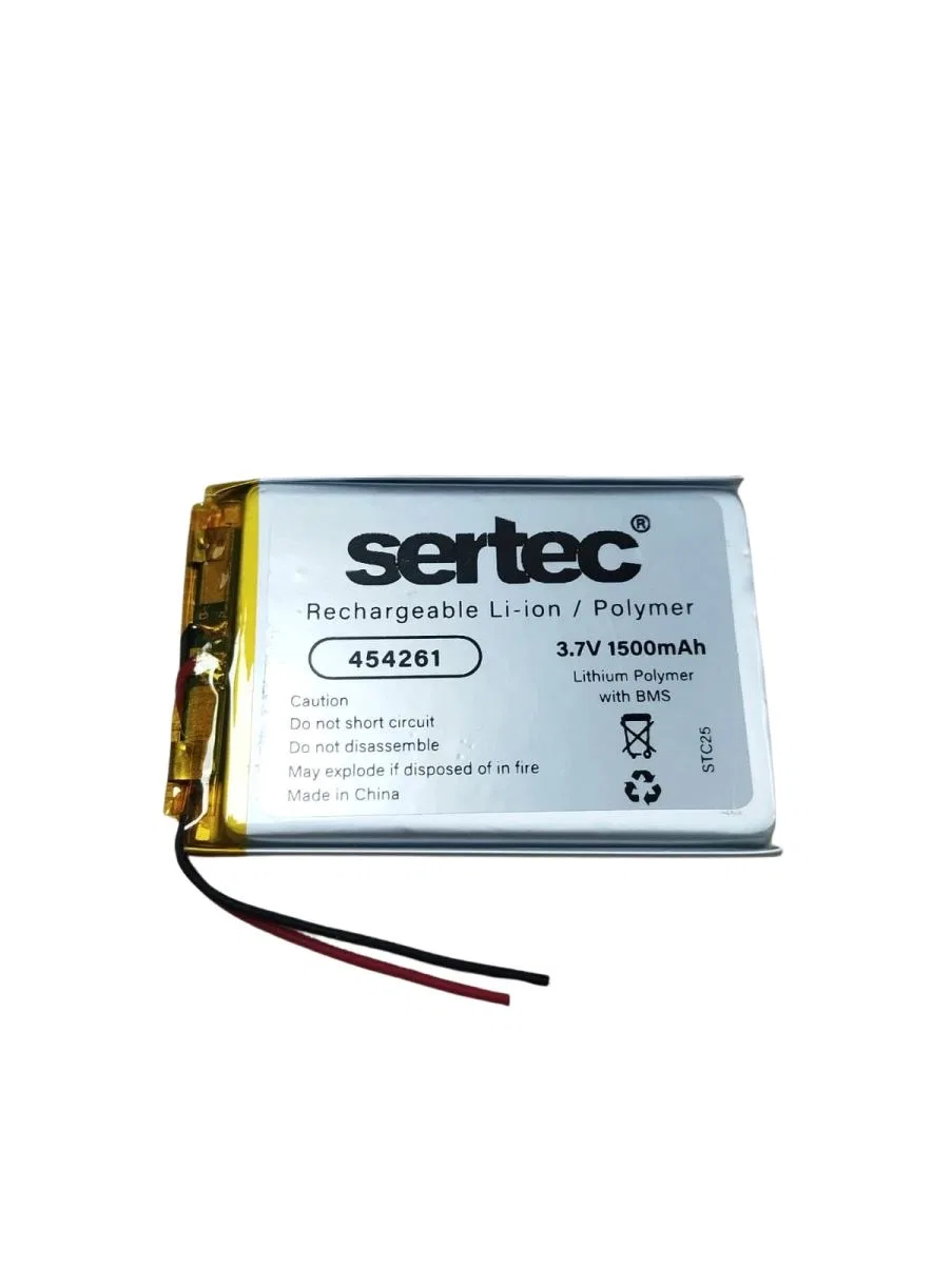 Sertec 454261 3. 7v 1500 Mah Li-polymer Pil (devreli/1. 5a)