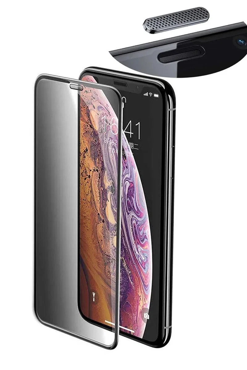 Iphone 12 Pro Max Uyumlu Hayalet Ekran Gizli Tam Kaplayan Kırılmaz Cam Seramik Ekran Koruyucu Film görsel 3