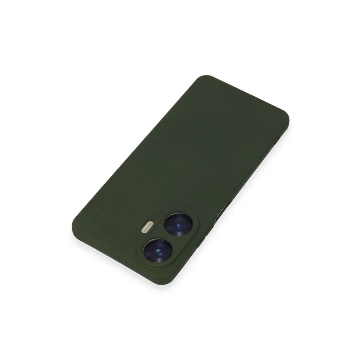 Realme C55 Kılıf Nano İçi Kadife Silikon - Koyu Yeşil görsel 2
