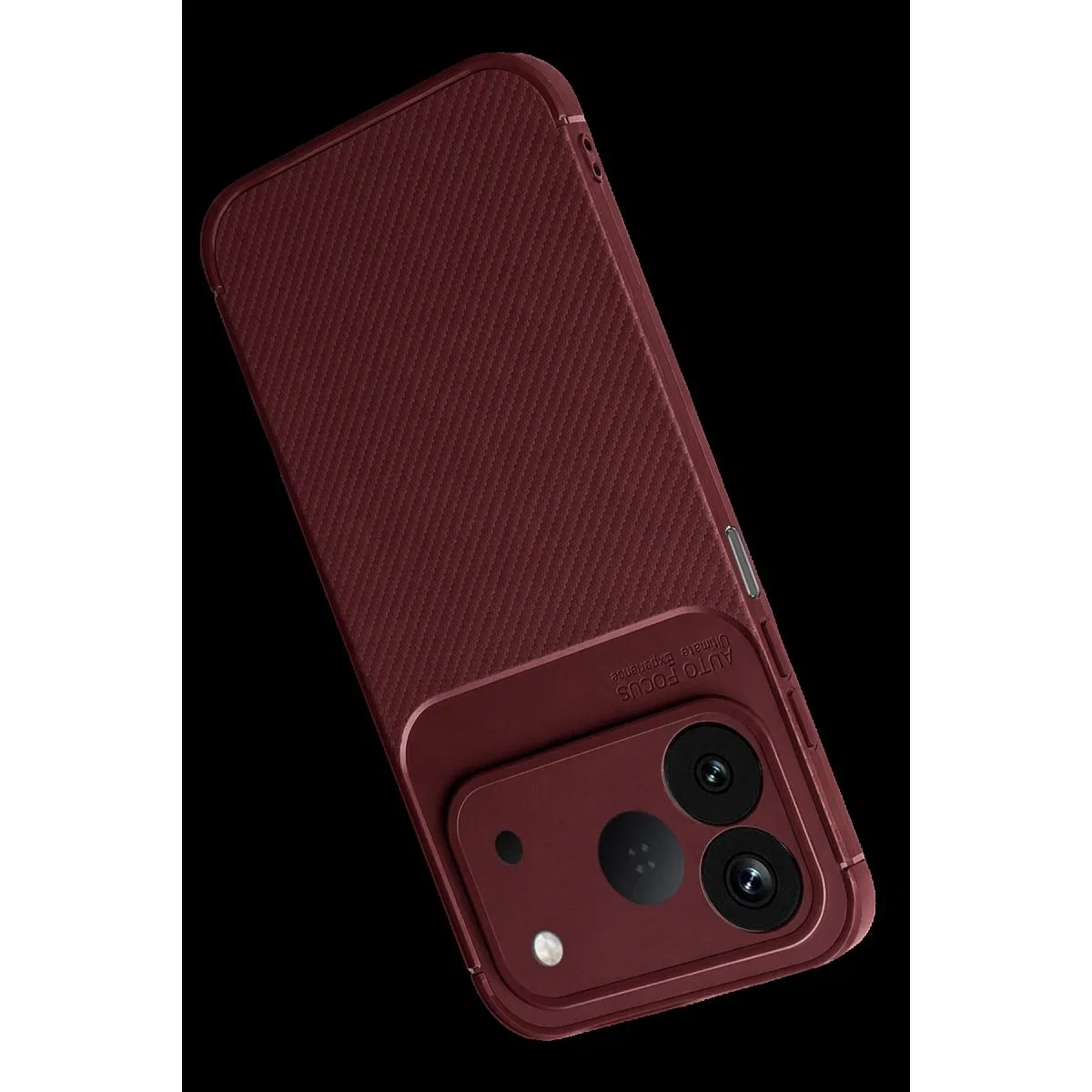 Newface Tecno Spark 50 4g Auto Focus Karbon Kapak - Bordo görsel 3