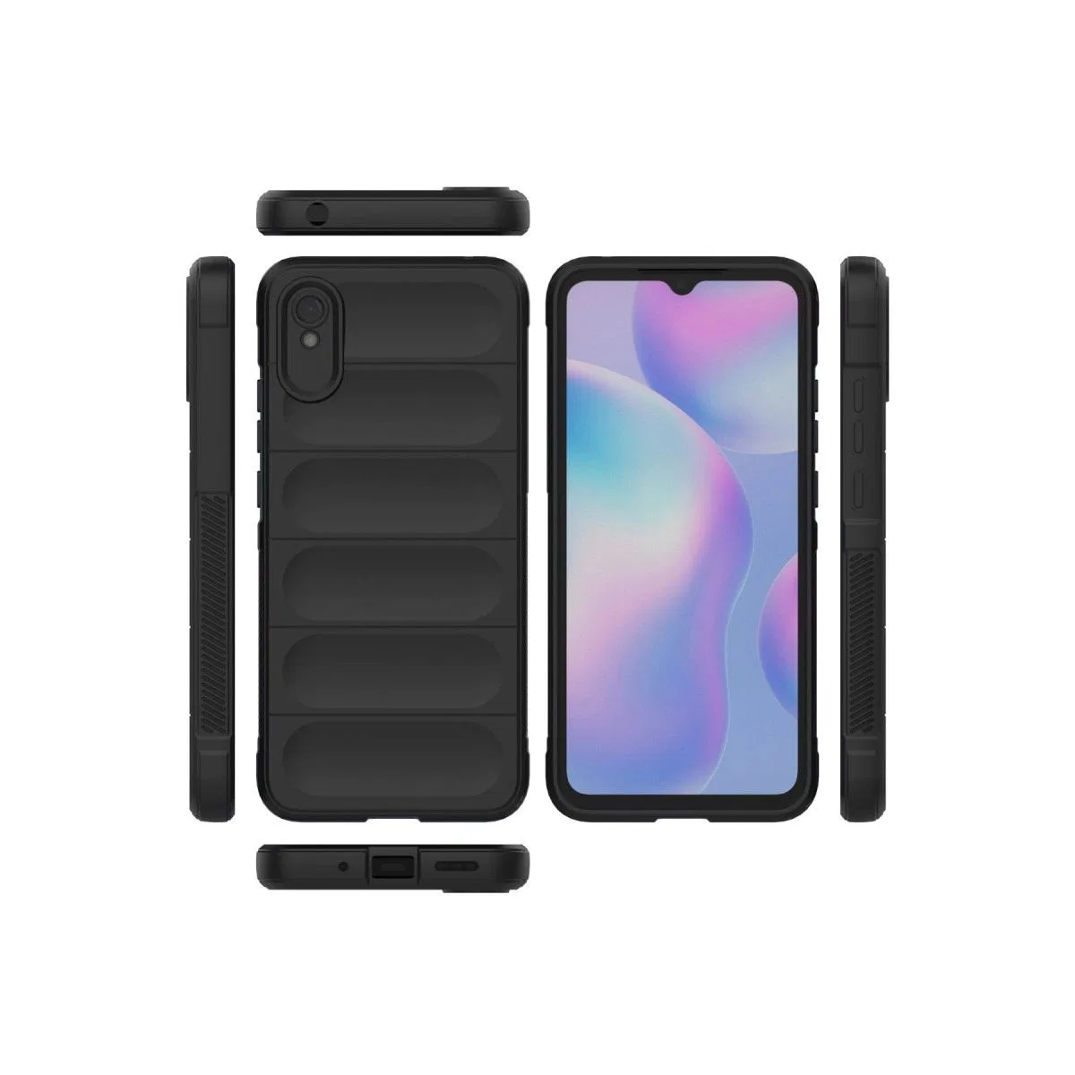 Xiaomi Redmi 9a Kılıf Optimum Silikon - Siyah görsel 3
