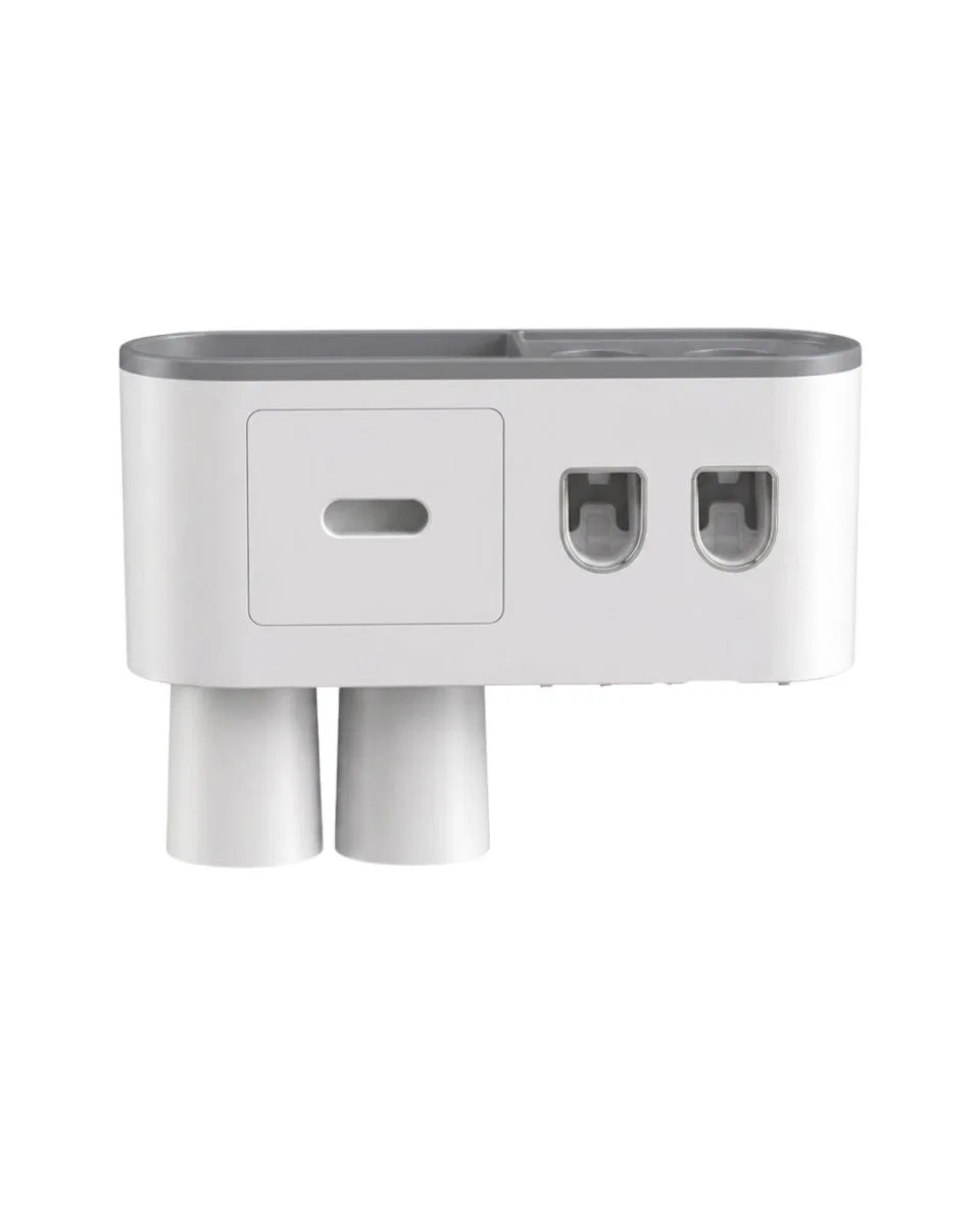 Banyo Organizer Diş Fırçası Tutucu Çift Dispenserli Raflı Çekmeceli görsel 2