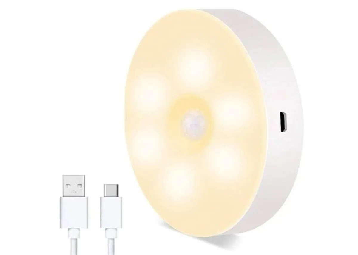 Hareket Sensörlü Usb Şarjlı Led Işık Lamba görsel 4