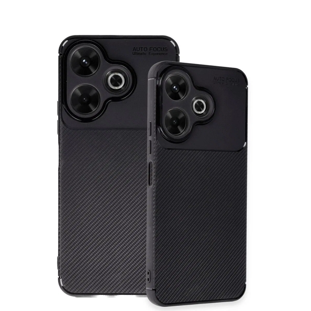 Xiaomi Redmi 13 4g Kılıf Auto Focus Karbon Kapak - Siyah görsel 3