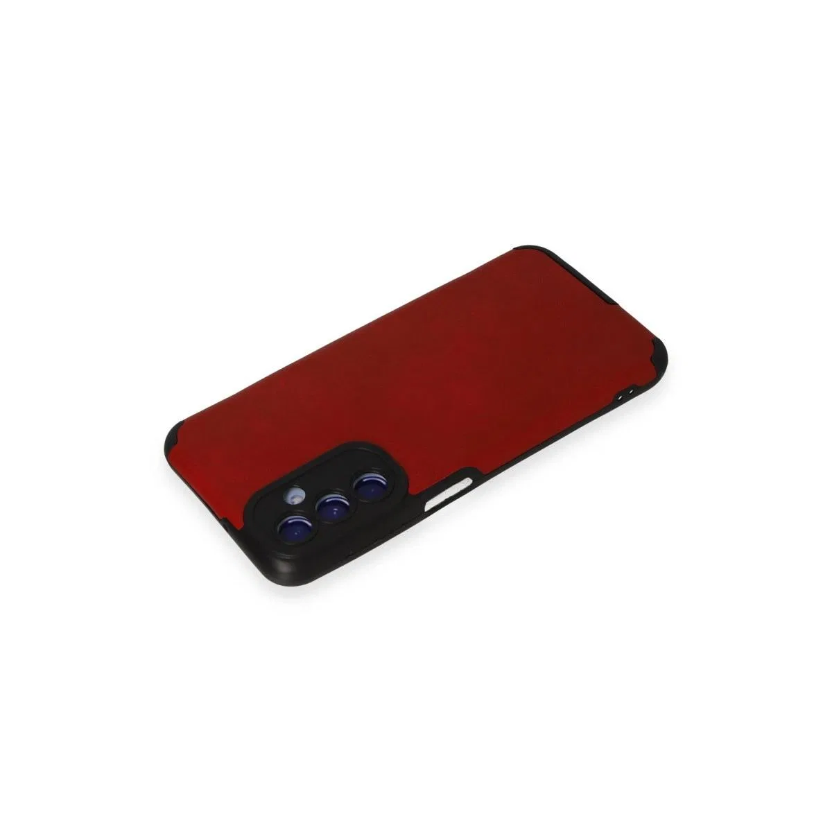Samsung Galaxy M34 5g Kılıf Loop Deri Silikon - Kırmızı görsel 3