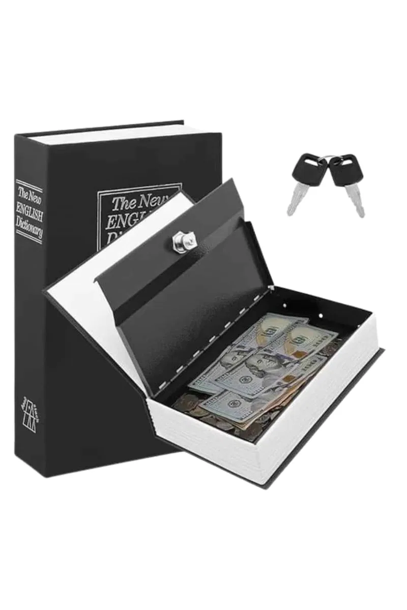 Kilitli Gizli Kasa Sözlük Kumbara Kitap Sözlük Görünümlü 18cm görsel 3