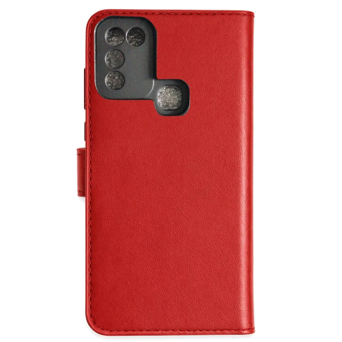 İnfinix Hot 10 Play Kılıf Trend S Plus Kapaklı Kılıf - Kırmızı