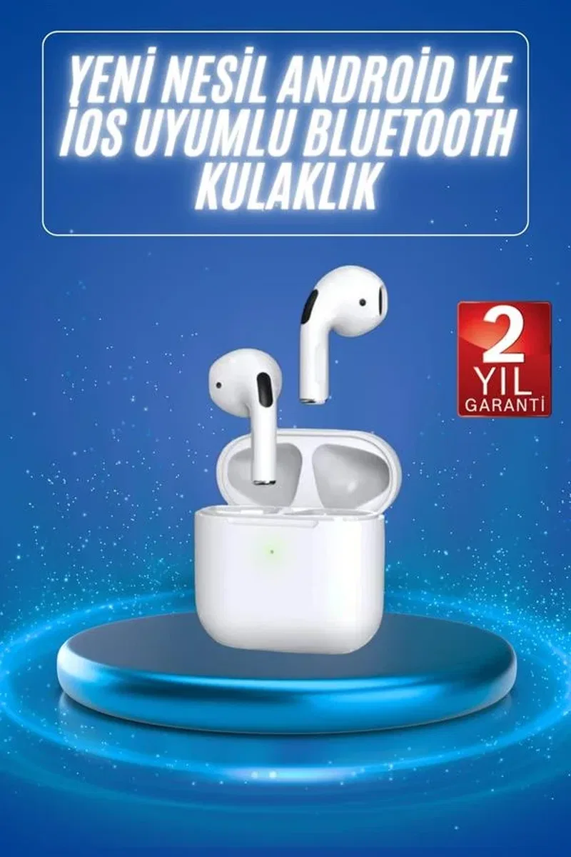 4. Nesil Bluetooth Kulaklık Yüksek Ses Kaliteli Dokunmatik Kontrol Özellikli görsel 2