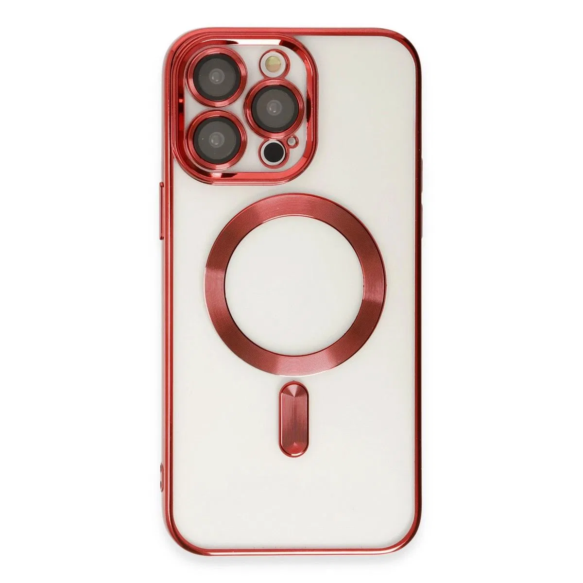 Apple İphone 15 Pro Kılıf Kross Magneticsafe Kapak - Kırmızı