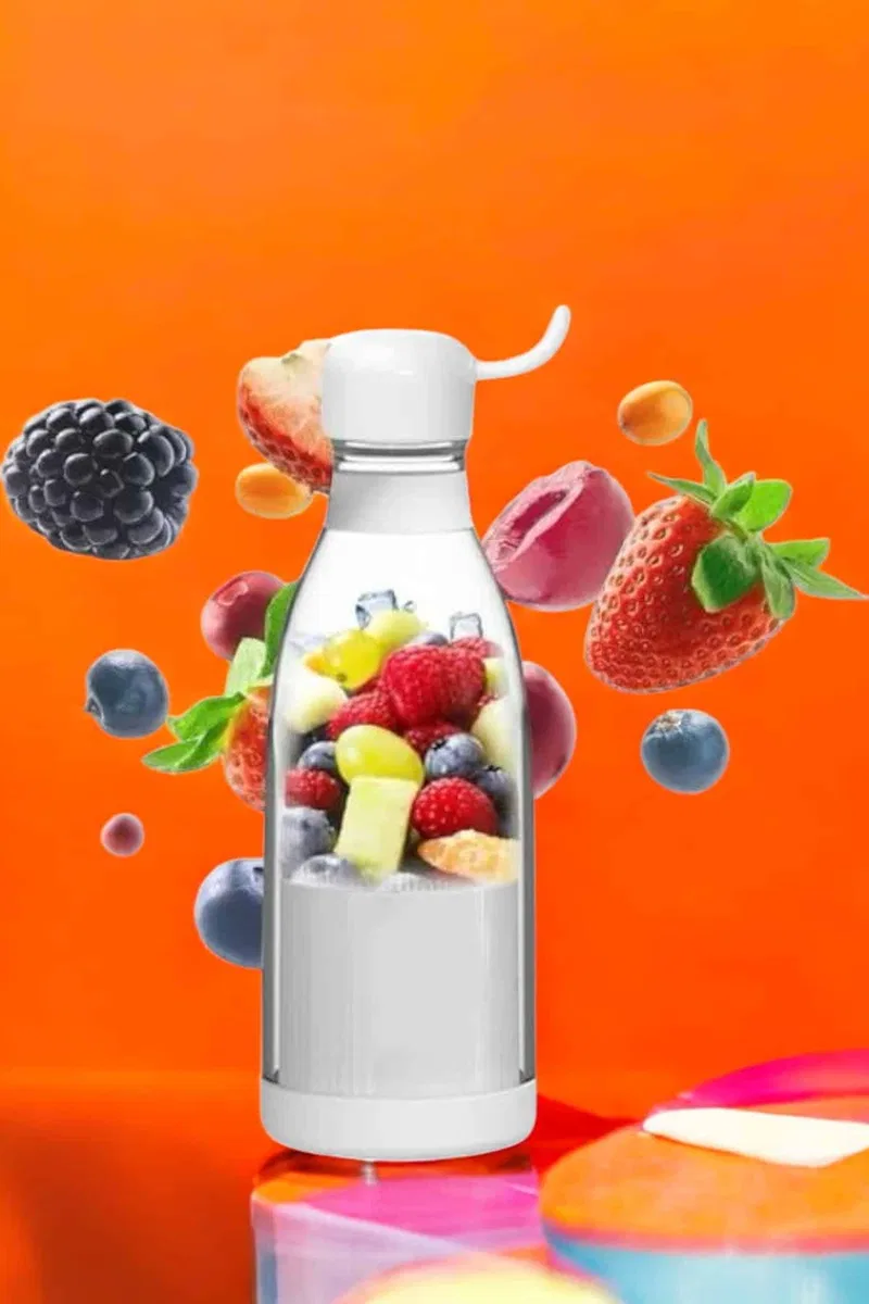 El Blender Taşınabilir Meyve Blender Şarj Edilebilir Taşınabilir Blender Elektrikli görsel 2