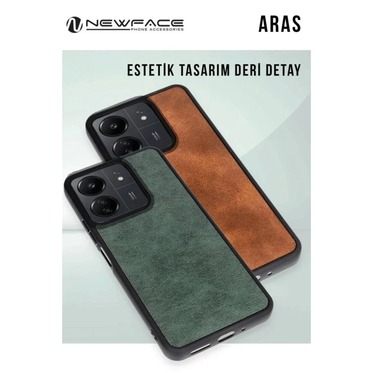 Xiaomi Redmi 14c Kılıf Aras Deri Kapak - Taba görsel 2