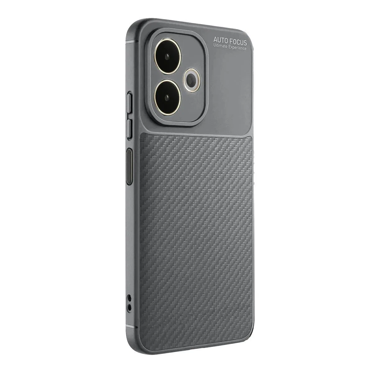 Oppo A5 Pro 4g Kılıf Auto Focus Karbon Kapak - Gri görsel 3