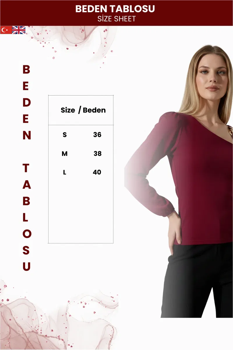 Kadın Kolu Pencereli Şık Bluz görsel 5