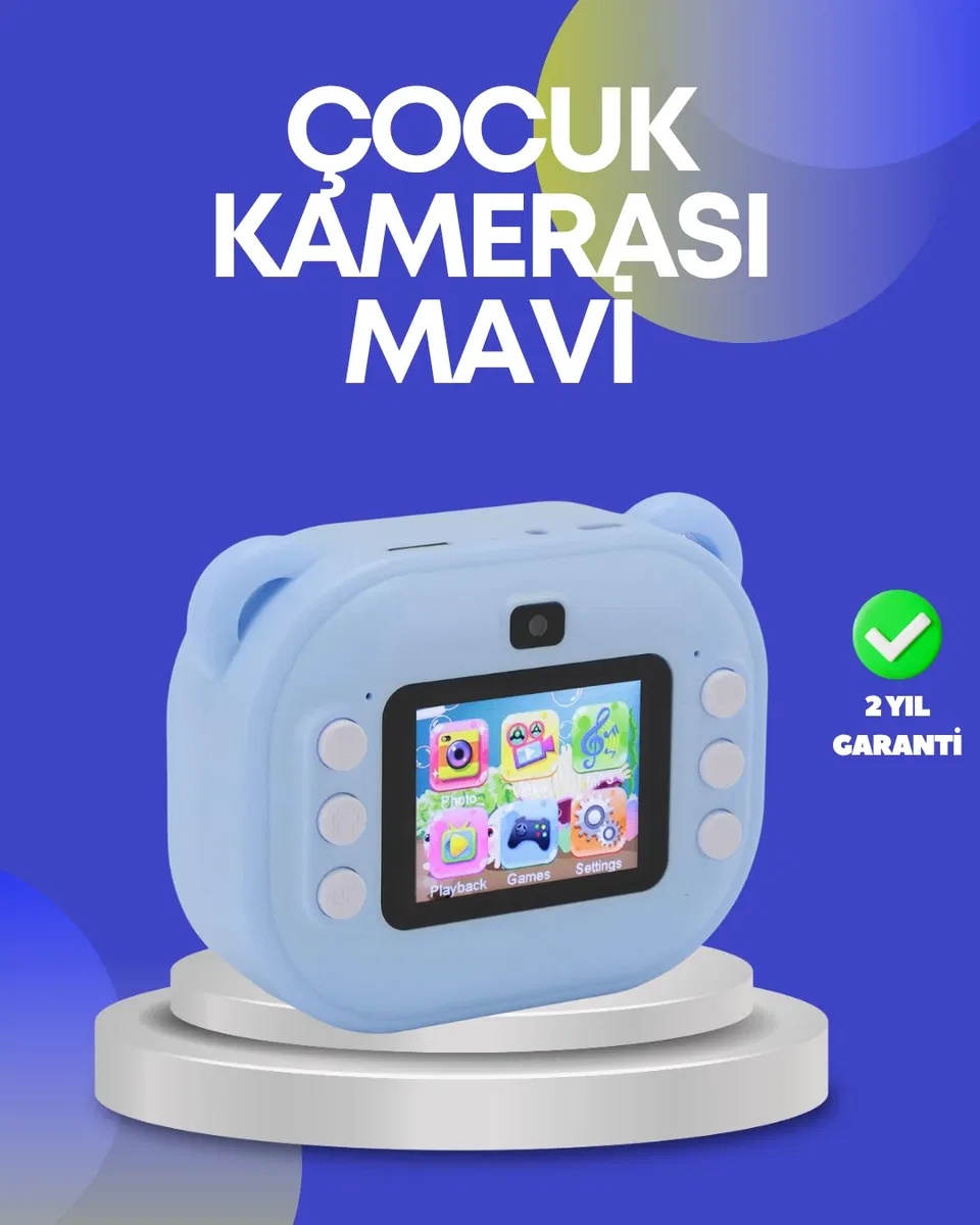 Çocuk Şipşak Kamera – 24MP HD Çift Lensli Termal Baskı Teknolojili