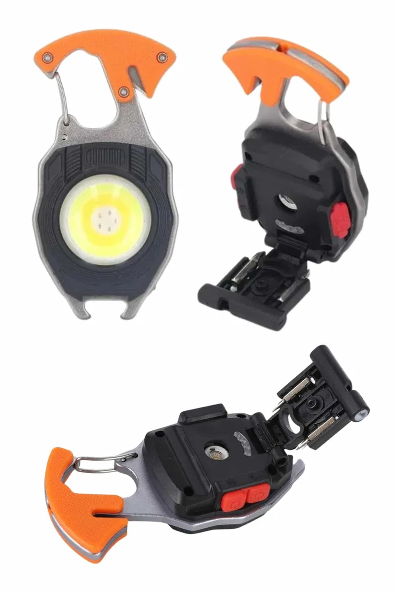 Çok İşlevli Acil Durum Işığı USB Şarjlı Cep Feneri 7 Farklı Mod görsel 5