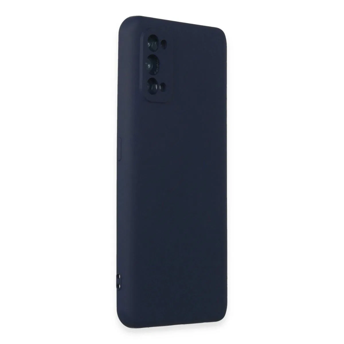 Realme 7 Pro Kılıf Nano İçi Kadife Silikon - Lacivert görsel 2