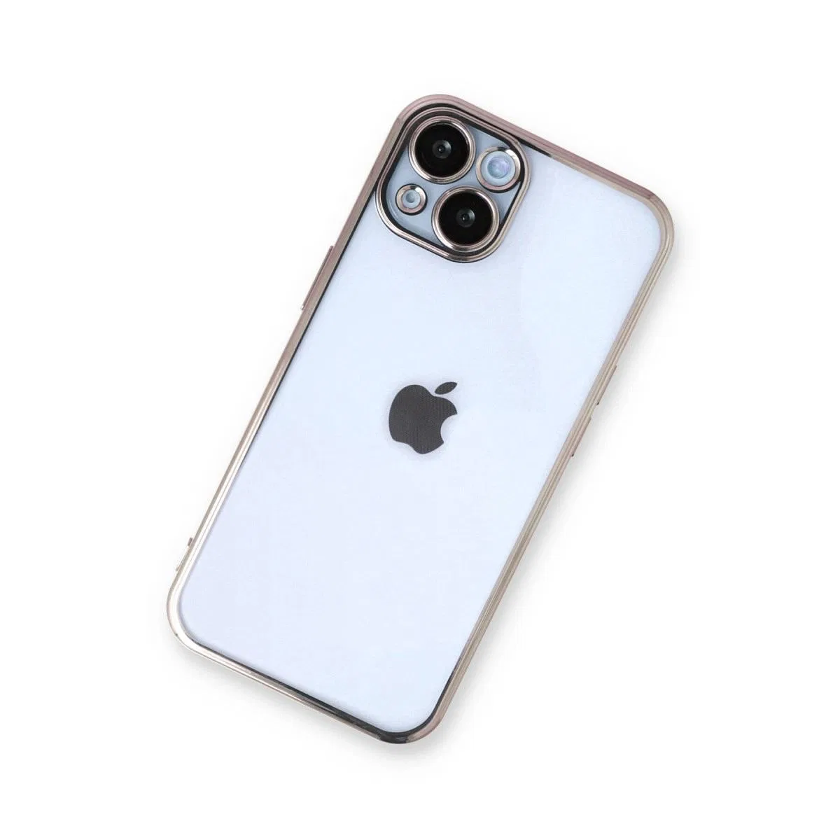 Apple İphone 14 Plus Kılıf Razer Lensli Silikon - Gold görsel 3