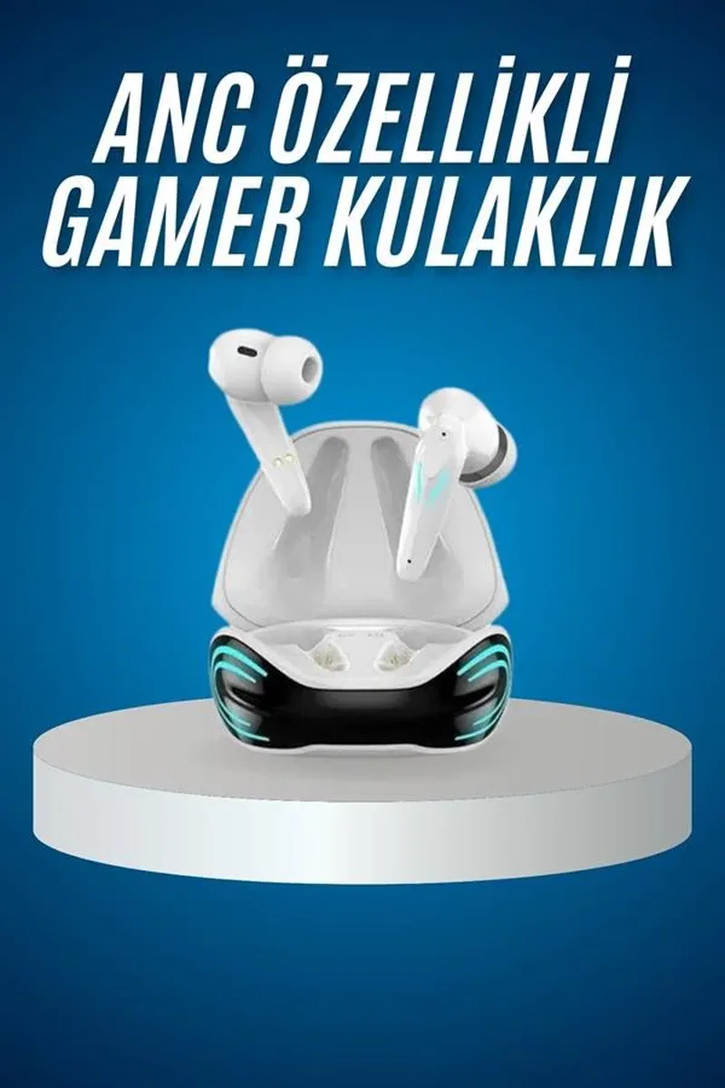 Oyuncu Kulaklığı Mikrofonlu Gürültü Engelleme Gecikme Önleyici Bluetooth Kulaklık görsel 2