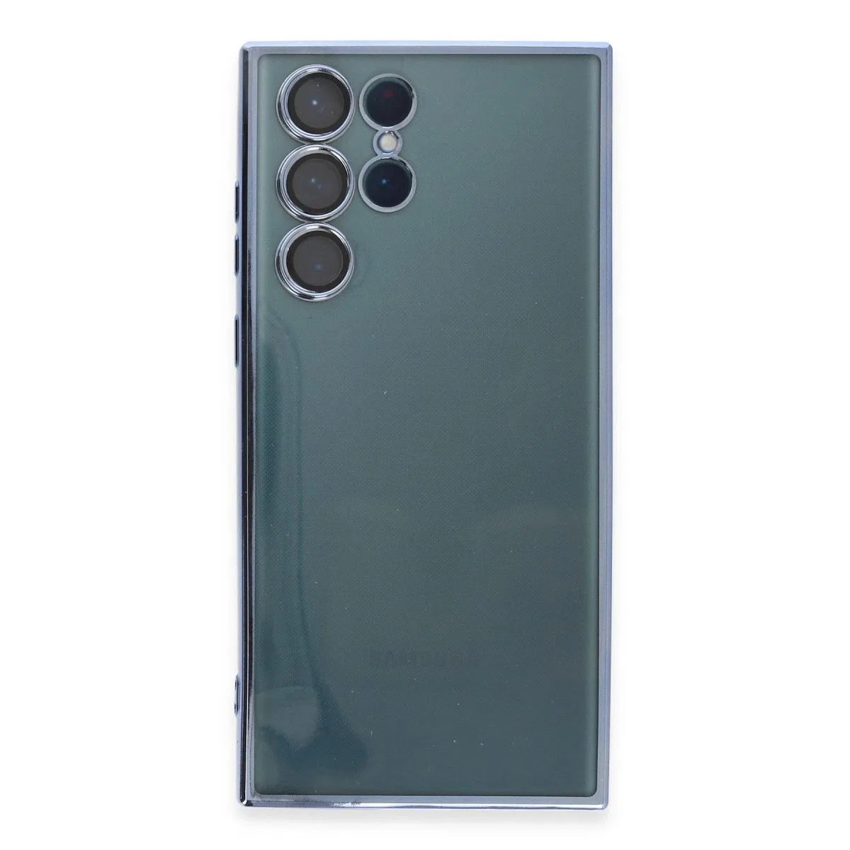 Samsung Galaxy S22 Ultra Kılıf Razer Lensli Silikon - Açık Mavi görsel 2