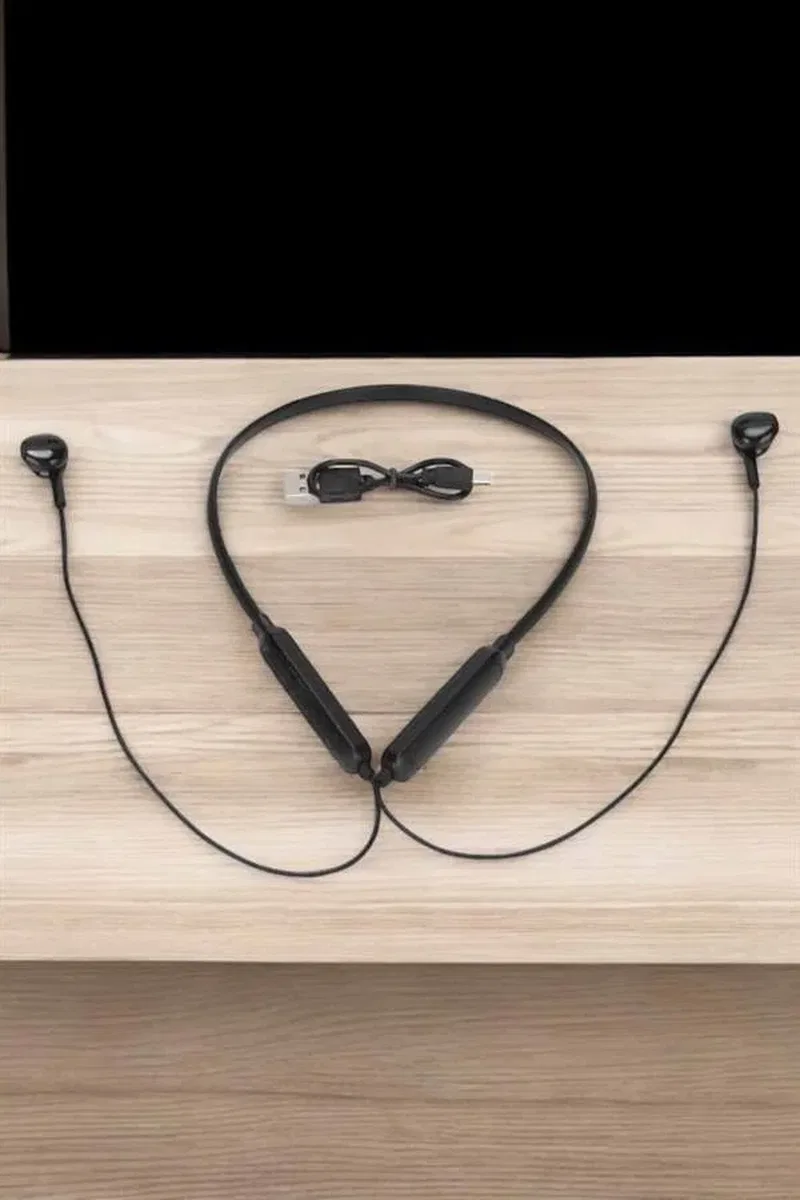 Kablolu Boyun Askılı Dijital Göstergeli Bluetooth Kulaklığı 60 Saat görsel 5