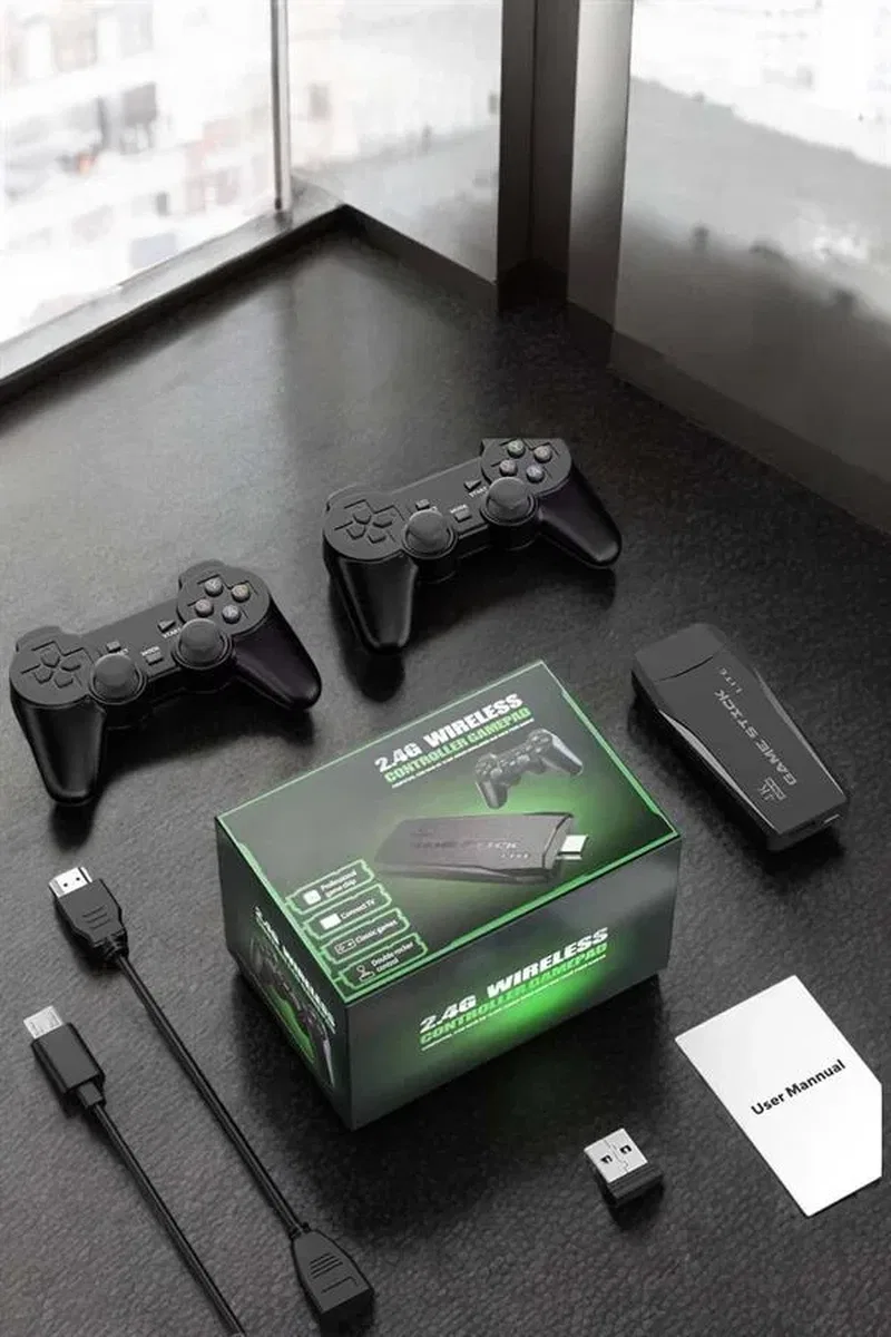 Atari Oyun Konsolu 2000 Oyunlu Game Stick 2. 4G Wireless görsel 5